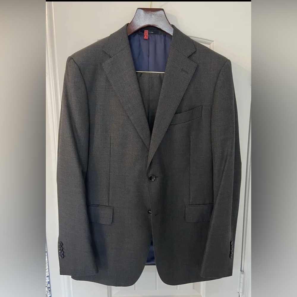 Suitsupply Napoli  42r Grey Suit - Vitale Barberis Canonico Super 110s